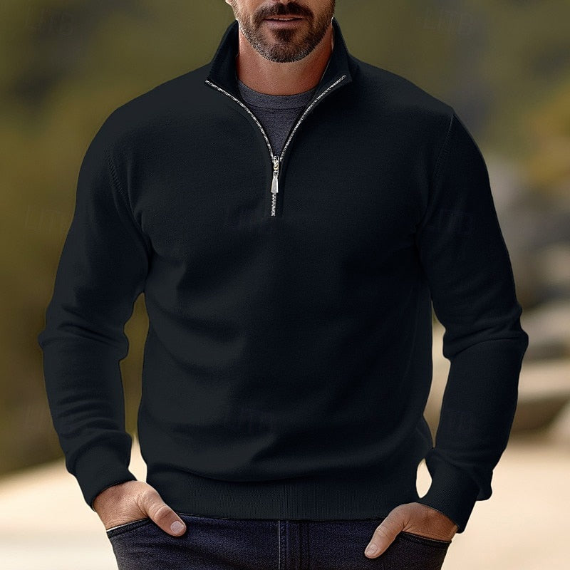 Half-Zip Pullover, Men's Refined Fit