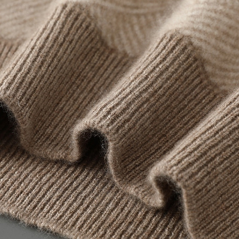 Men's Textured Crew Neck Sweater