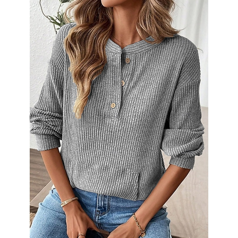 Henley Top, Women's Relaxed Fit