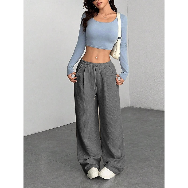 Wide-Leg Pants for Women, Relaxed Style