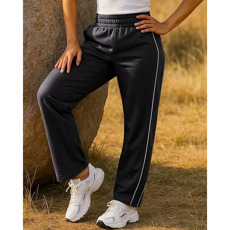 Side-Stripe Joggers, Women's Relaxed Fit