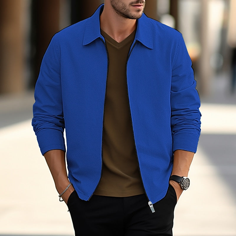 Textured Overshirt for Men, Lightweight Style