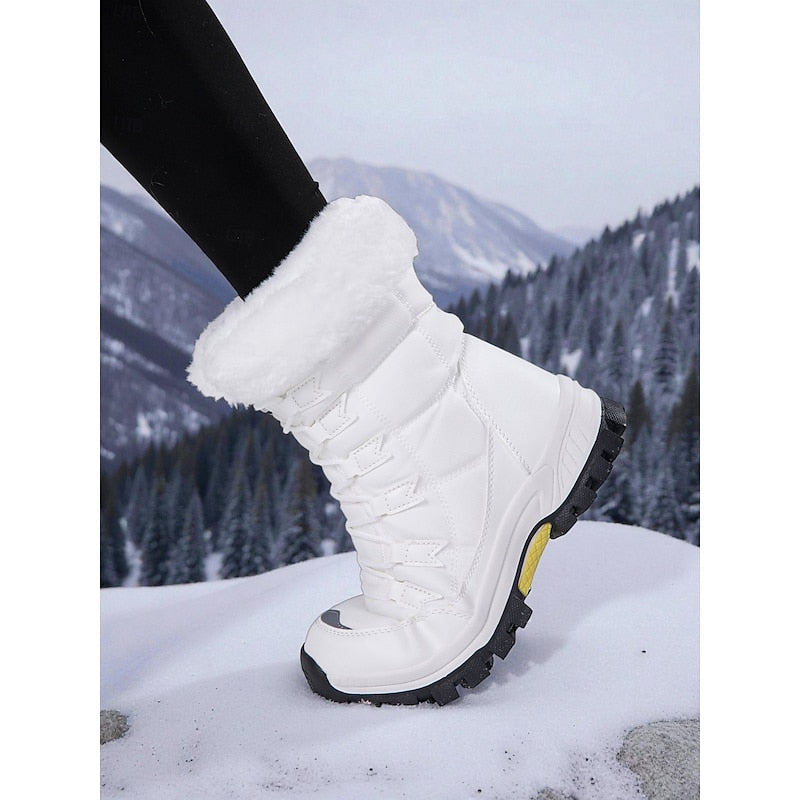 Cozy Lace-Up Winter Boots for Women