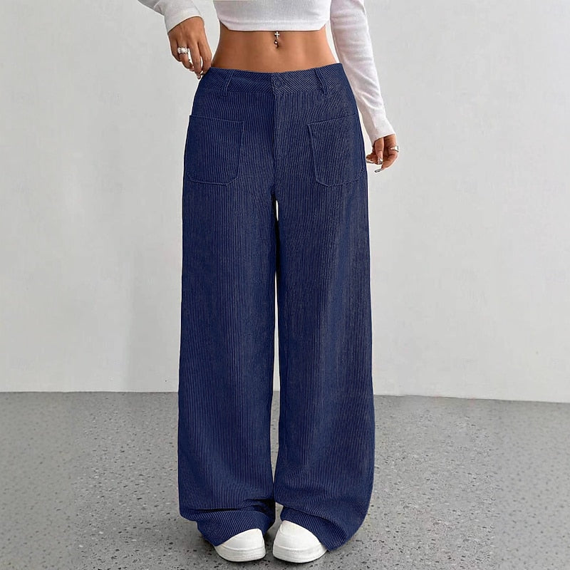 Women's Wide-Leg High-Waist Pants