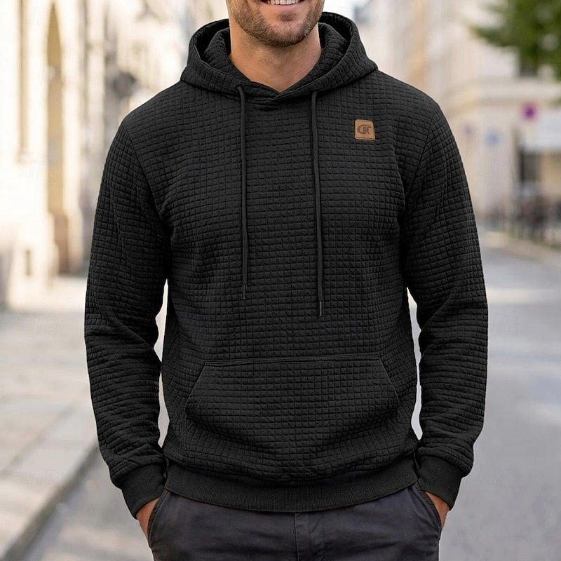 Men's Textured Comfort Hoodie