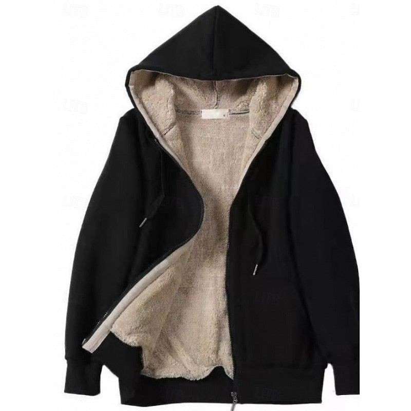 Hooded Zip Jacket for Women, Cozy Style