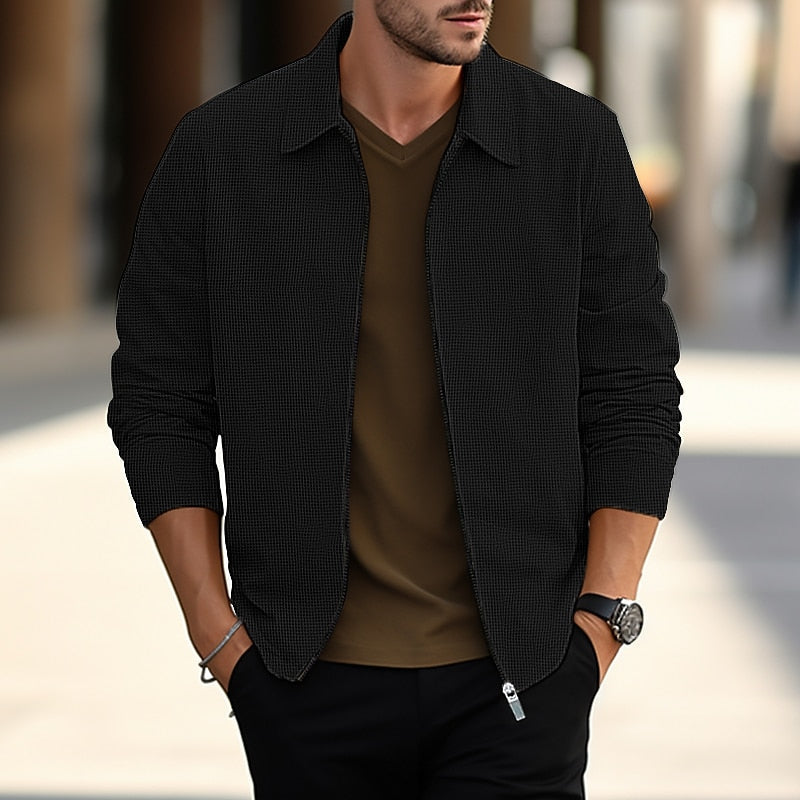 Textured Overshirt for Men, Lightweight Style