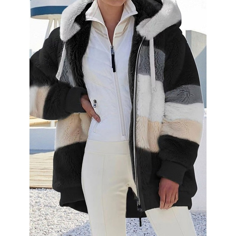 Hooded Zip-Up Jacket for Women, Cozy Style