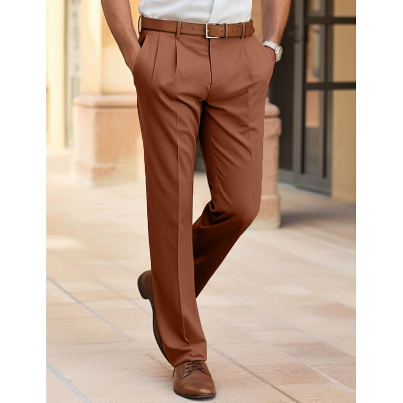 Straight-Leg Trousers, Men's Tailored Fit