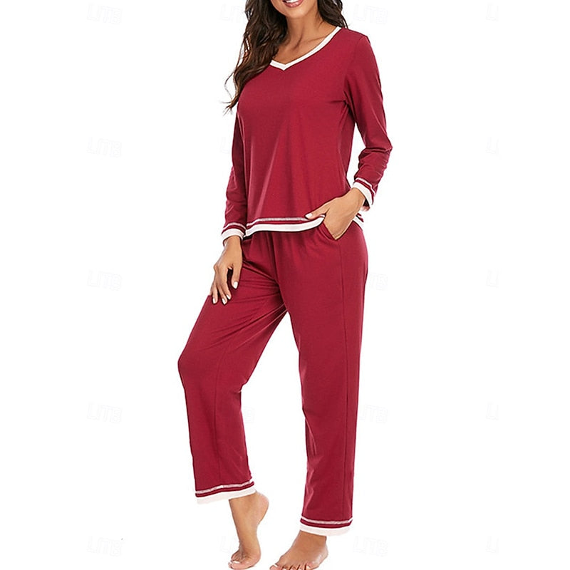 Ladies Relaxed Lounge Two-Piece Set