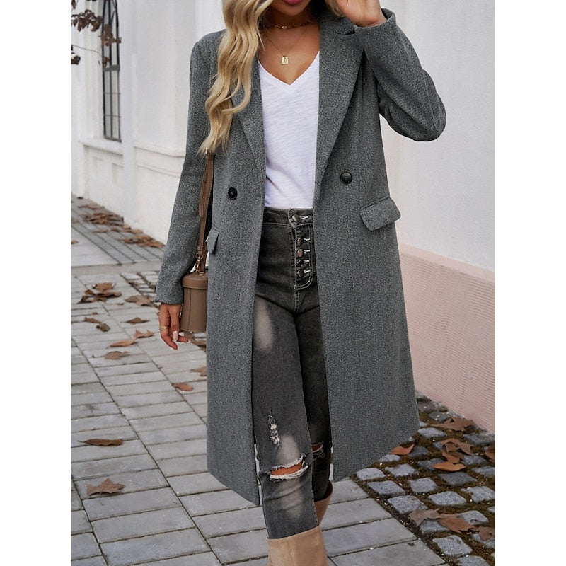 Longline Coat for Women, Tailored Style