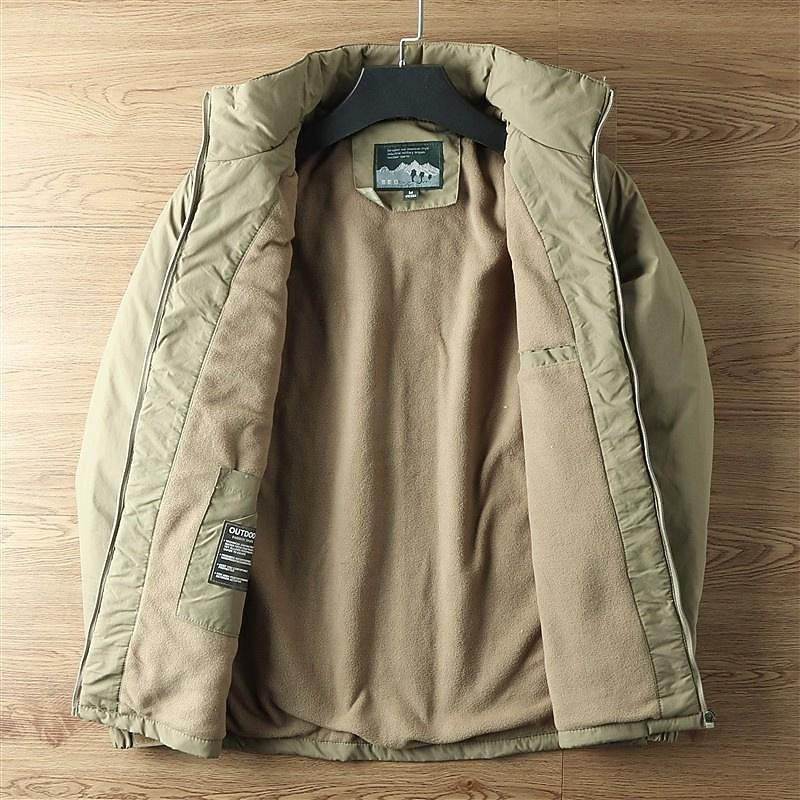 All-Season Hooded Outdoor Jacket for Men, Plus Size