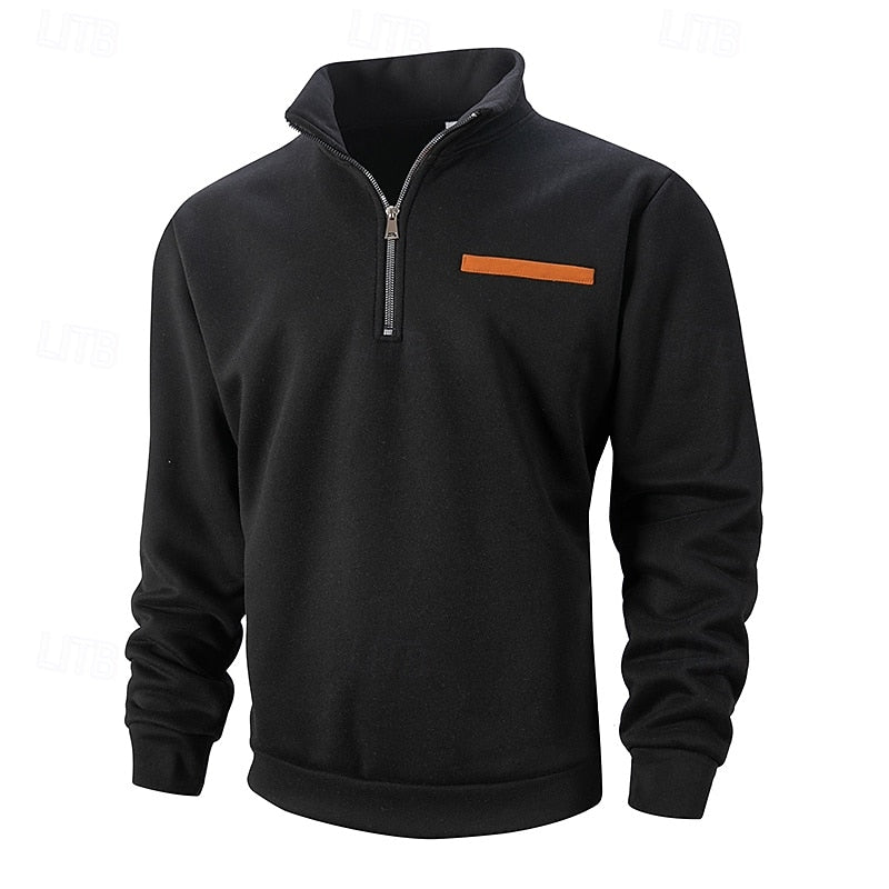 Quarter-Zip Pullover, Men's Refined Fit