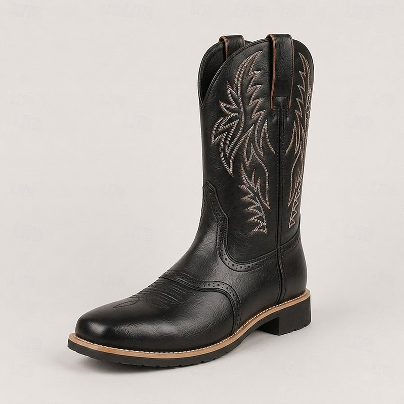 Classic Western Cowboy Boots for Men