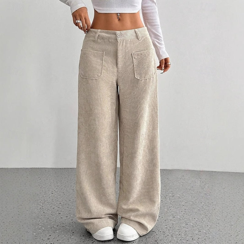 Women's Wide-Leg High-Waist Pants