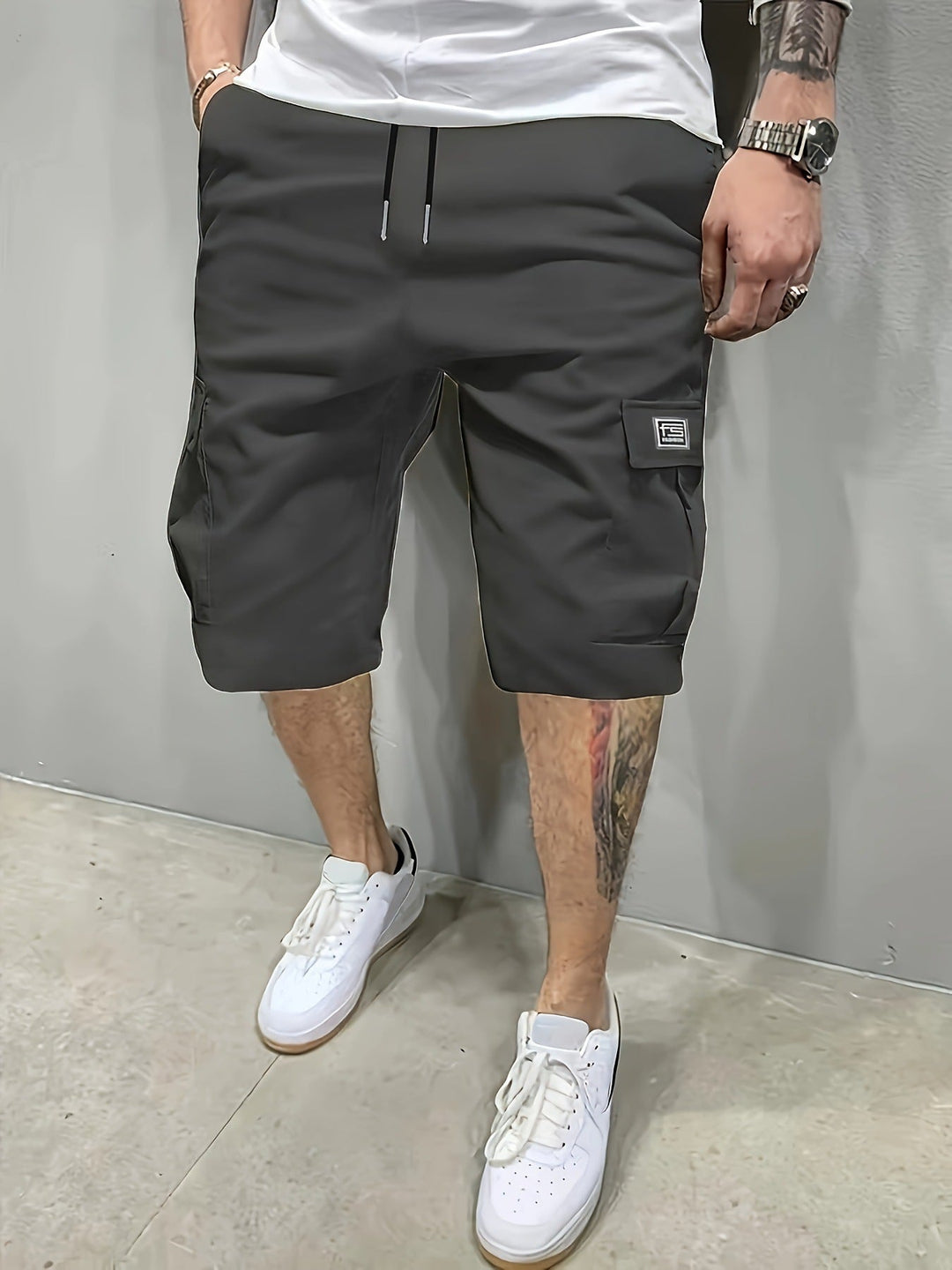 Relaxed Everyday Cargo Shorts for Men, Plus Size