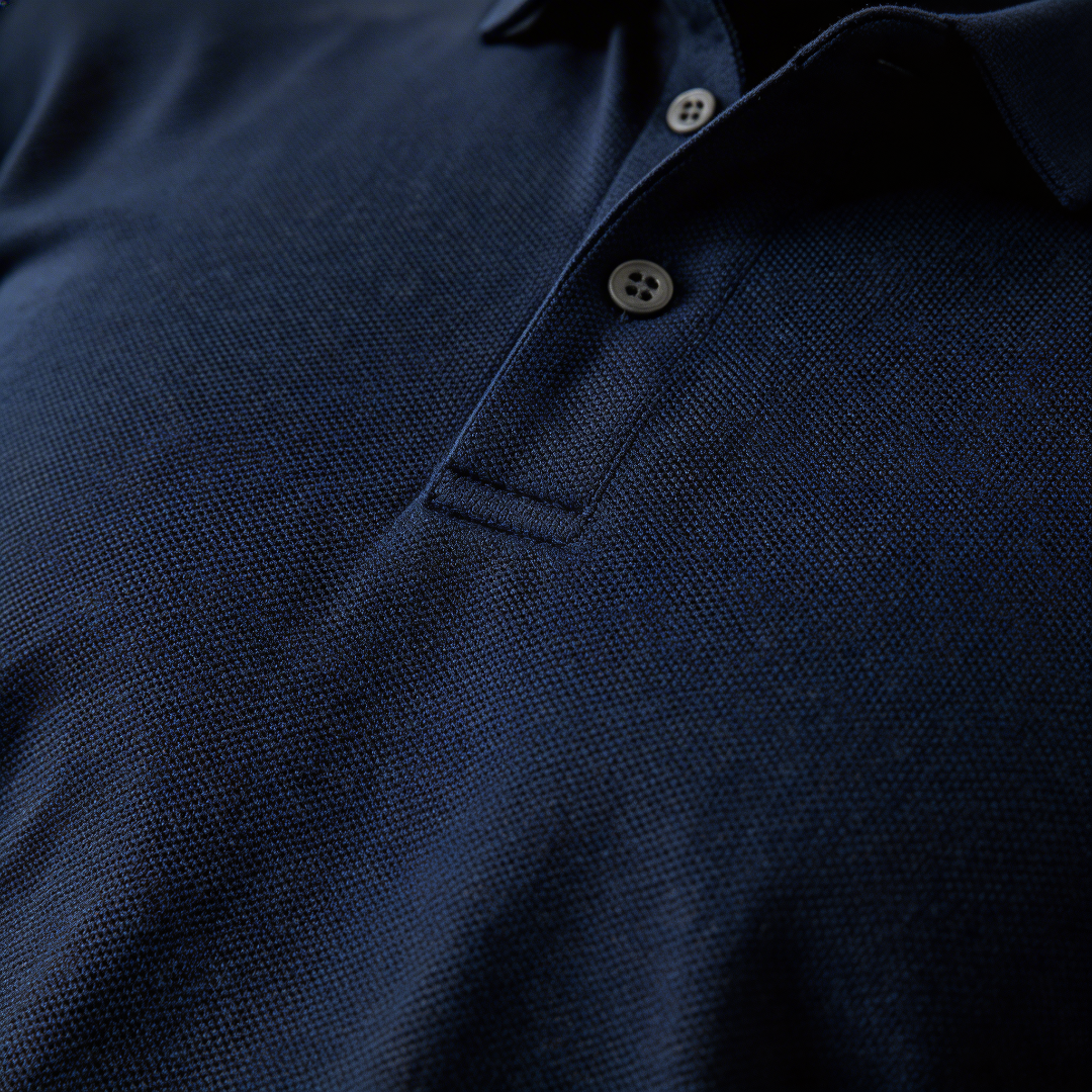Casual Long Sleeve Collared Polo for Men