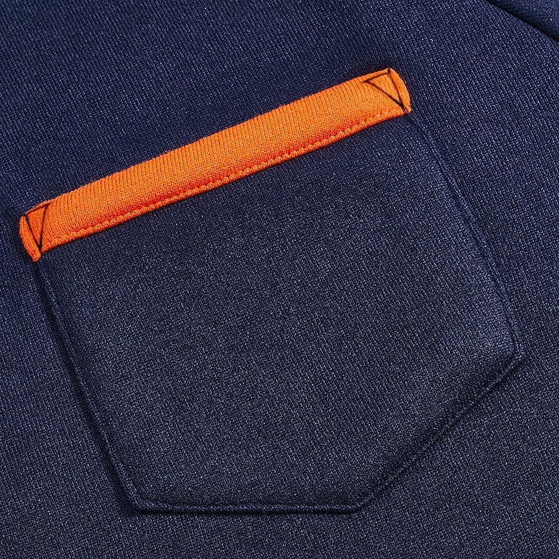 Quarter-Zip Colour Block Pullover for Men