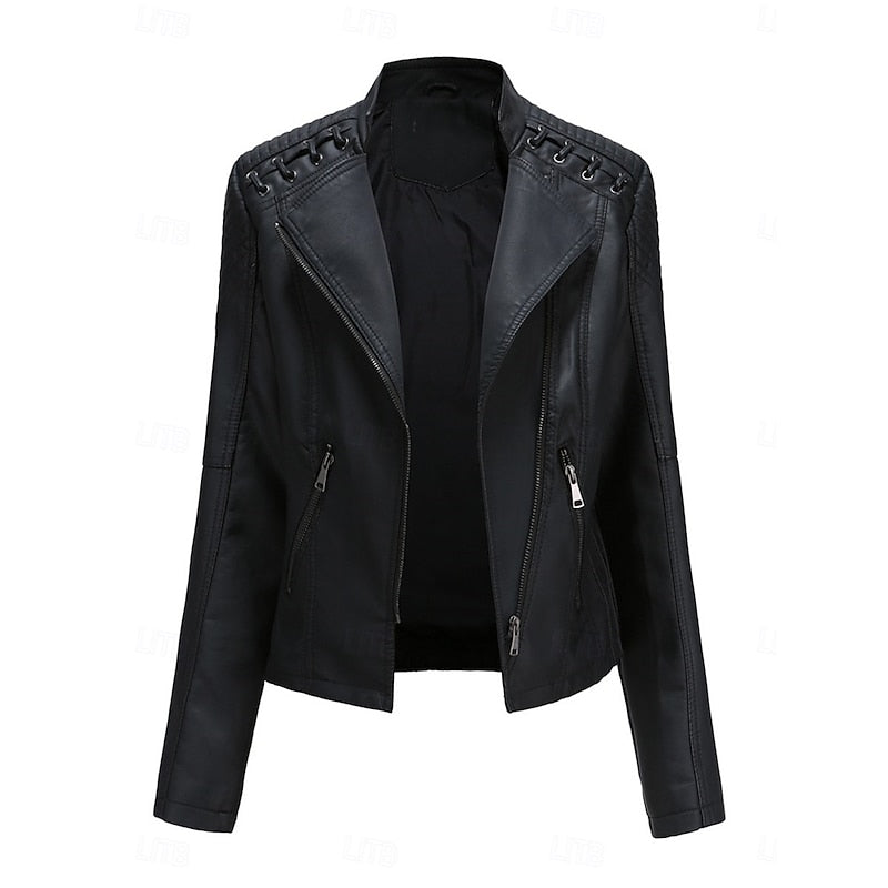Sleek Biker Jacket for Women