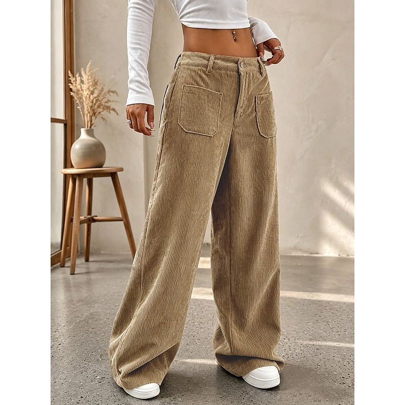 High-Waist Wide-Leg Pants for Women