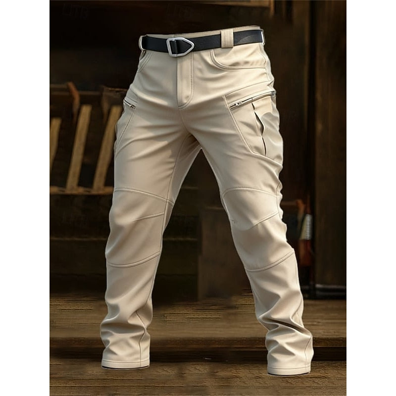 Rugged Multi-Pocket Cargo Pants for Men, Plus Size
