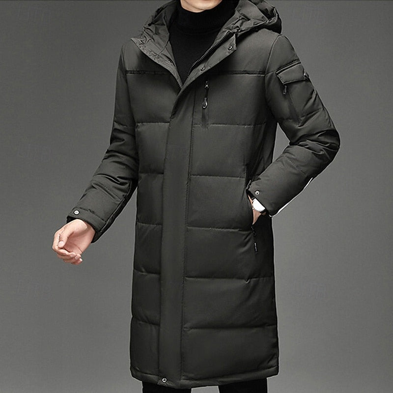 Men's Hooded Long Winter Coat