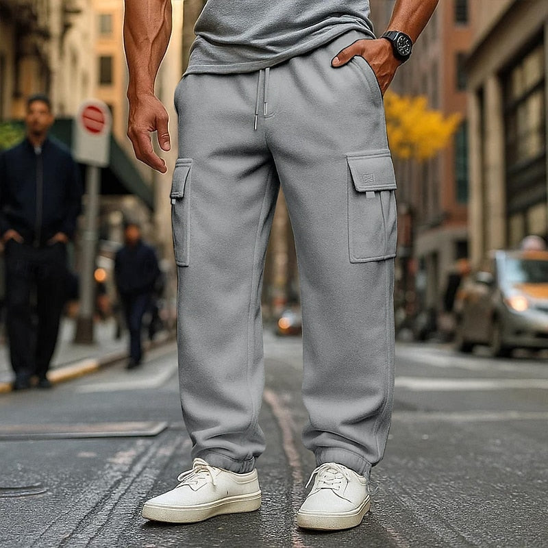 Relaxed Cargo Joggers for Men, Plus Size
