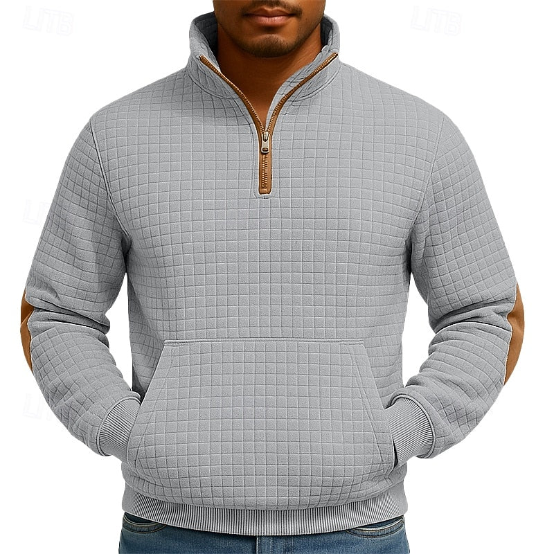 Quarter-Zip Pullover, Men's Textured Fit