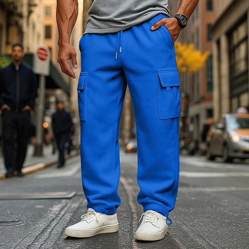 Relaxed Cargo Joggers for Men, Plus Size