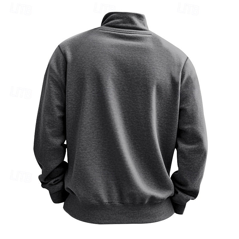 Quarter-Zip Sweatshirt, Men's Refined Fit