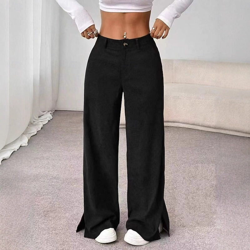 Women's High-Waist Wide-Leg Pants