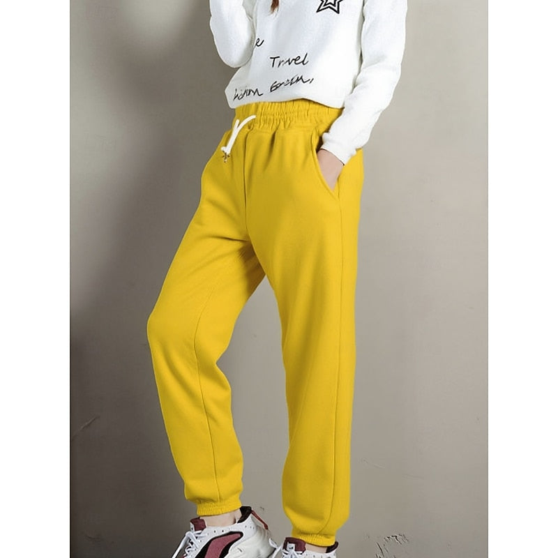 Cozy High-Waist Joggers for Women, Plus Size