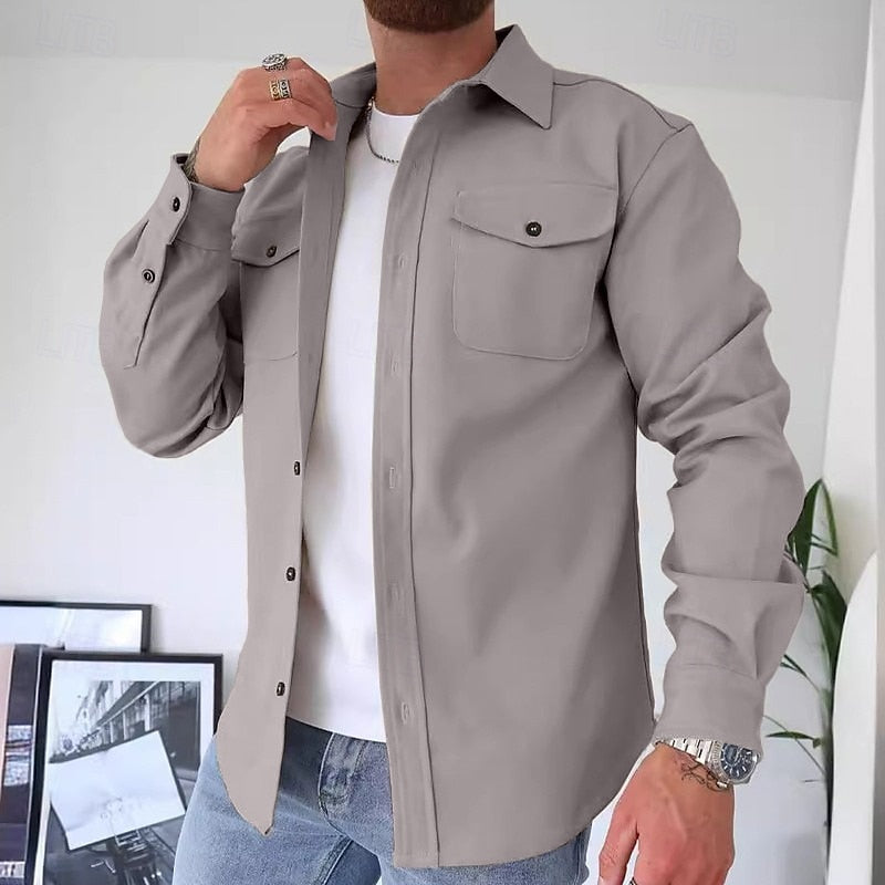 Utility Overshirt for Men, Classic Style
