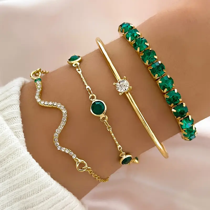 Vintage Zirconia Bracelet Sets