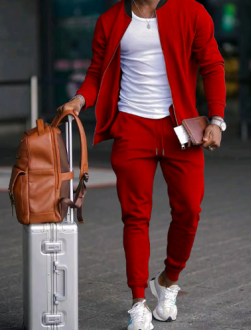 Relaxed Everyday Two-Piece Set for Men, Plus Size