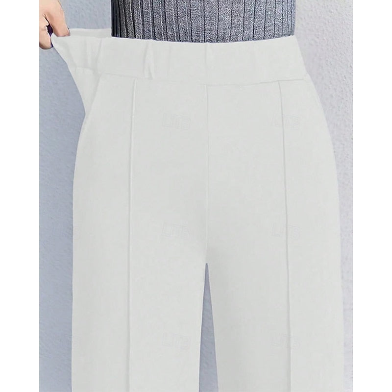 Wide-Leg Tailored Pants for Women