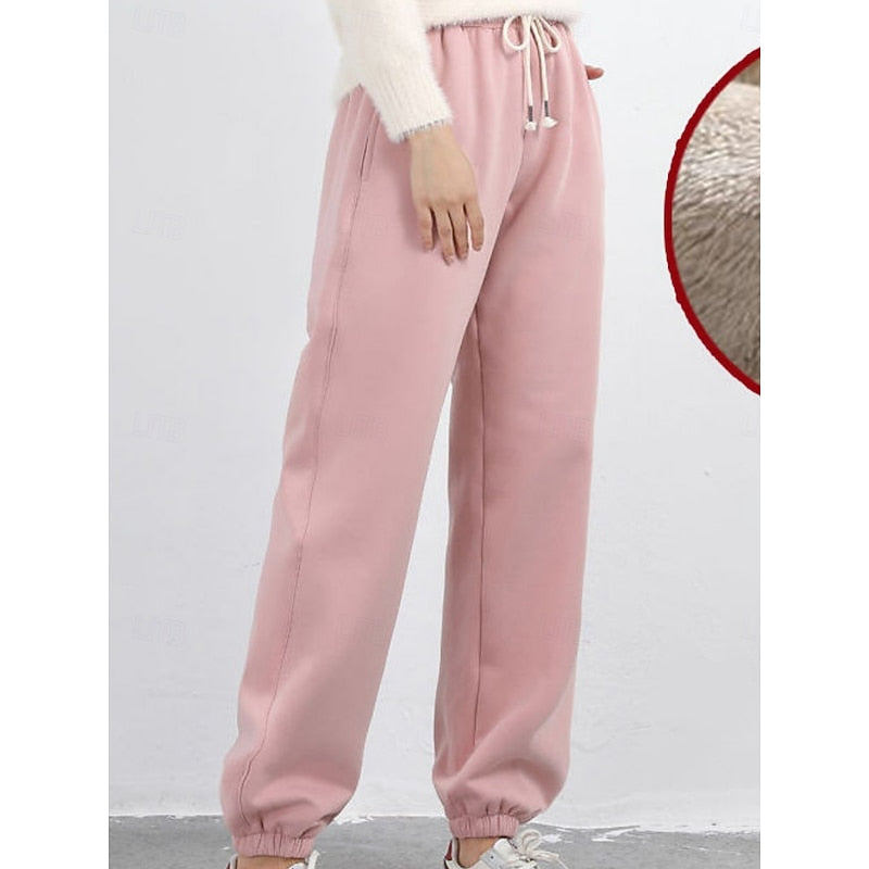 Cozy High-Waist Joggers for Women, Plus Size