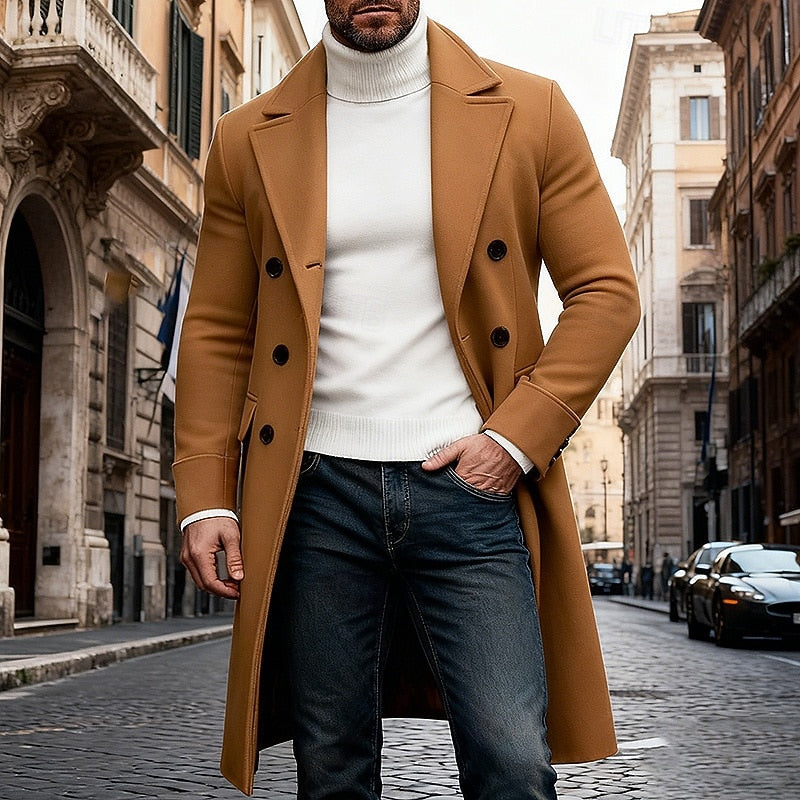 Long Overcoat, Men's Refined Fit