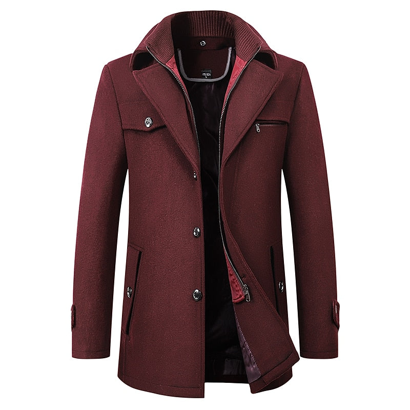 Tailored Business Coat for Men, Plus Size