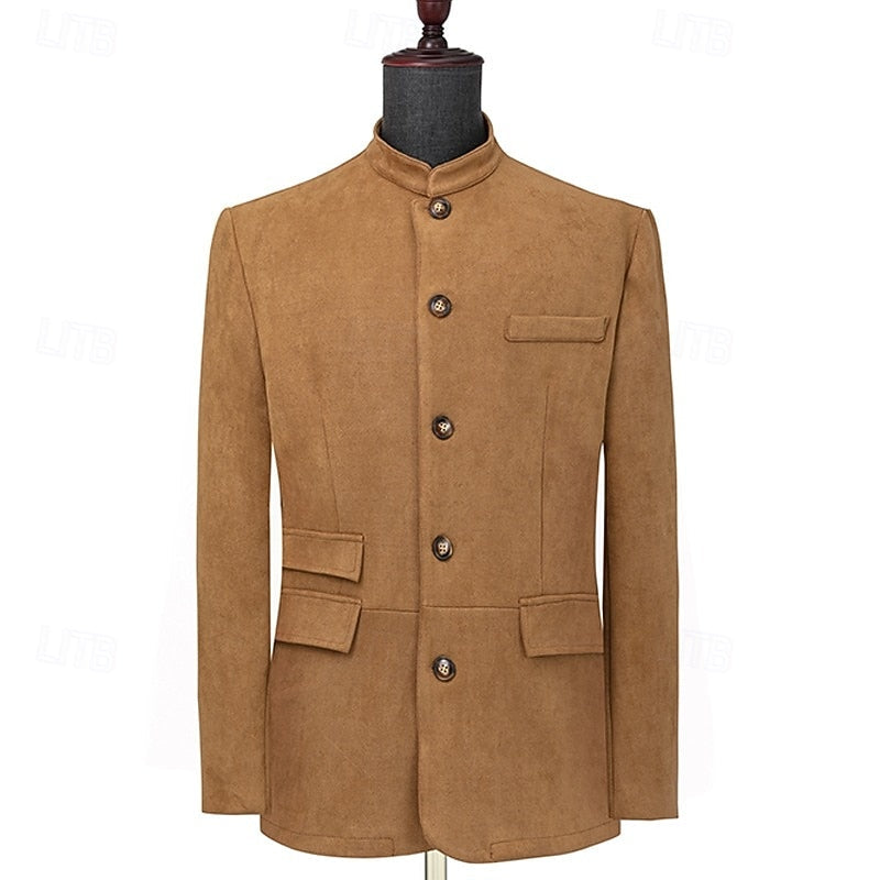 Soft Stand-Collar Jacket for Men