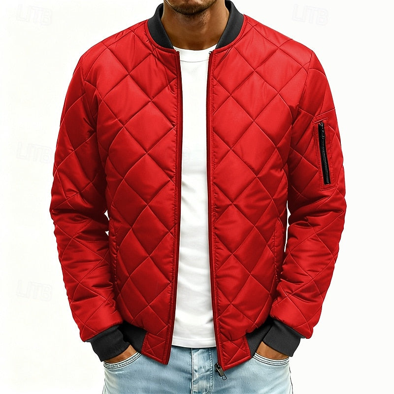 Quilted Bomber Jacket for Men