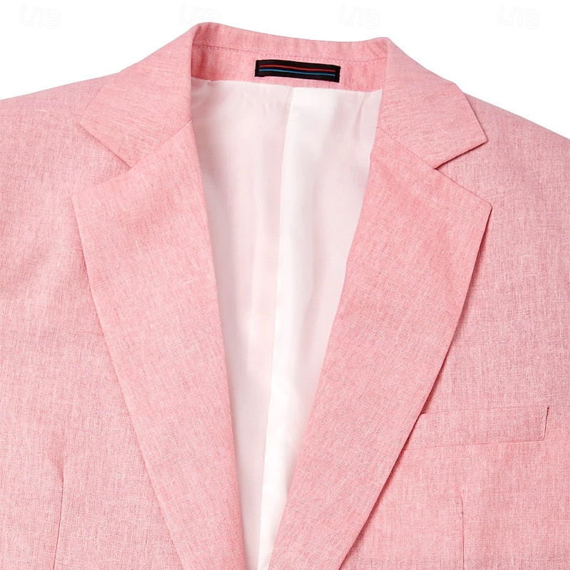 Notch-Collar Blazer for Men, Tailored Style