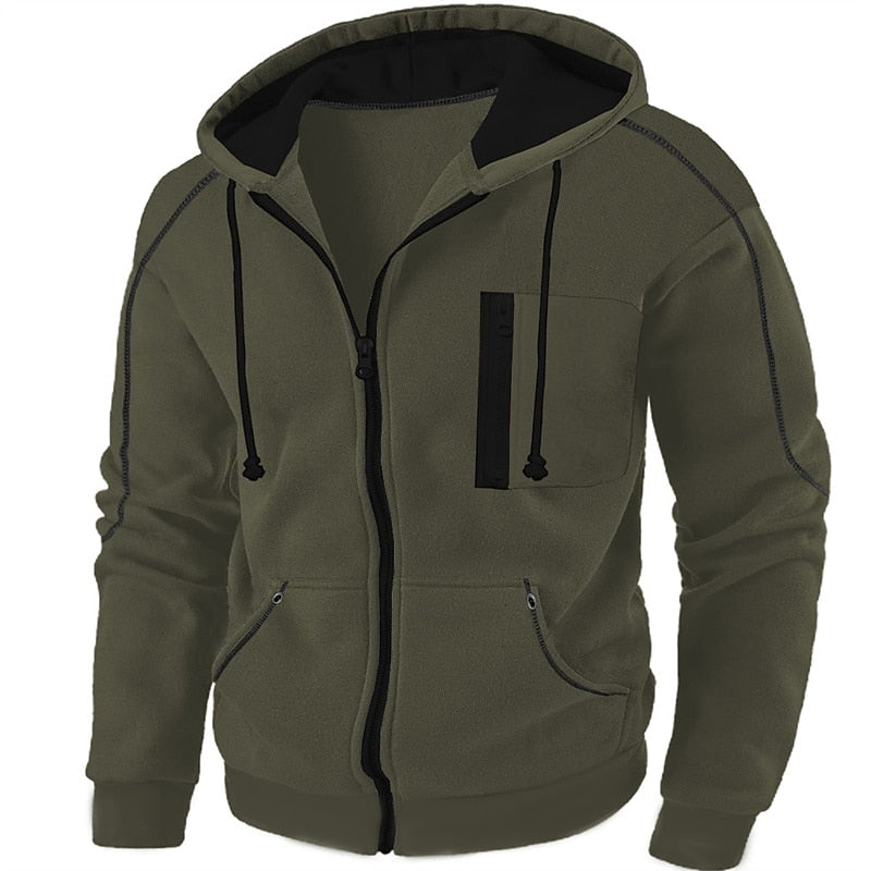 Full-Zip Hooded Jacket for Men
