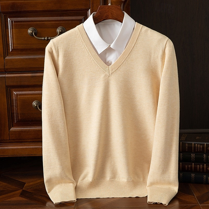V-Neck Sweater, Men's Classic Fit
