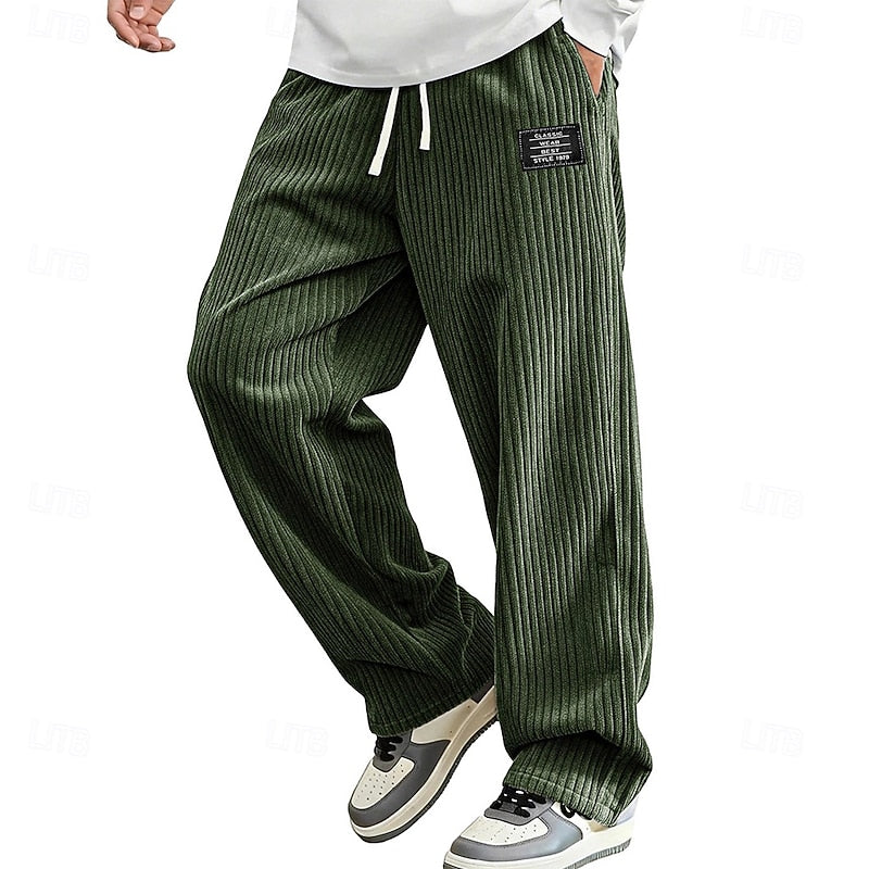 Men's Relaxed Ribbed Comfort Pants