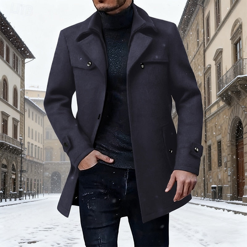 Longline Winter Coat, Men's Tailored Fit