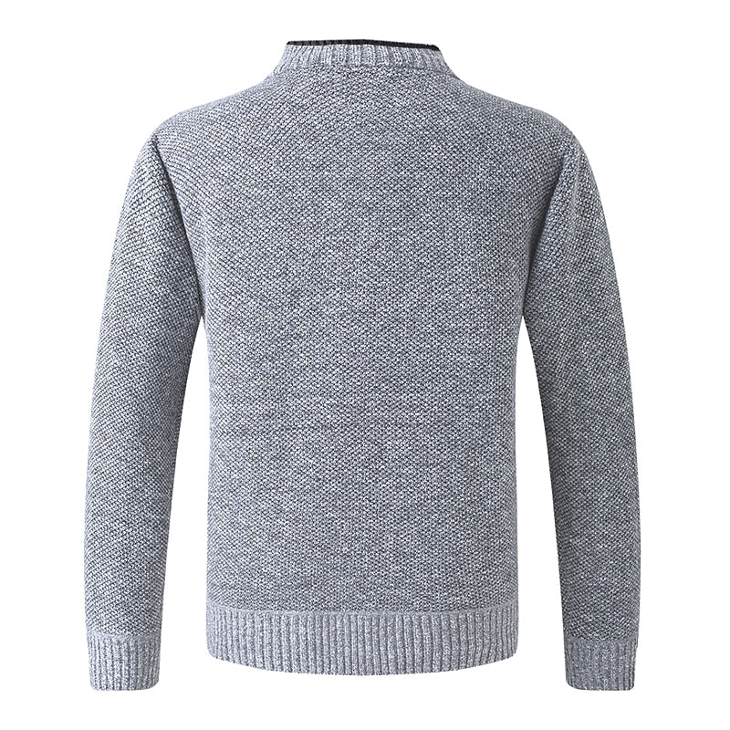 Button-Front V-Neck Cardigan for Men
