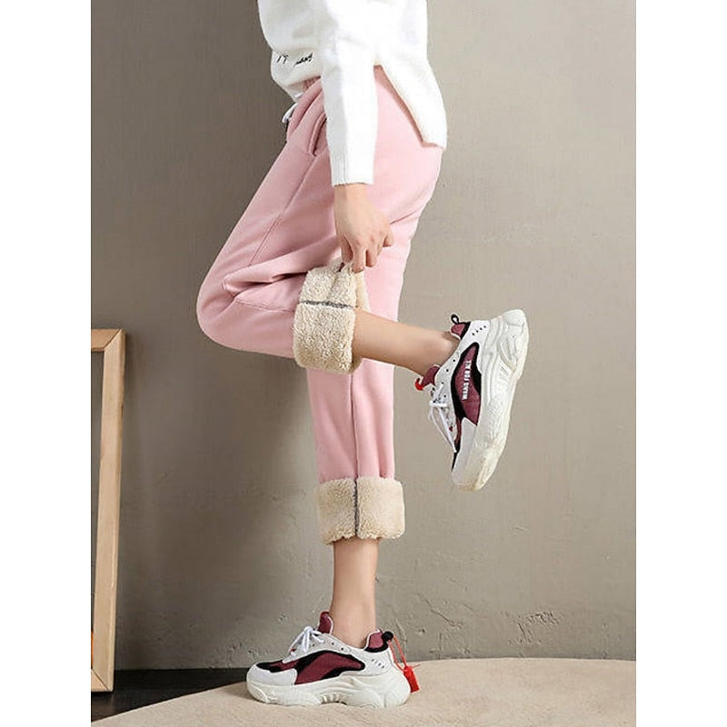 Cozy High-Waist Joggers for Women, Plus Size