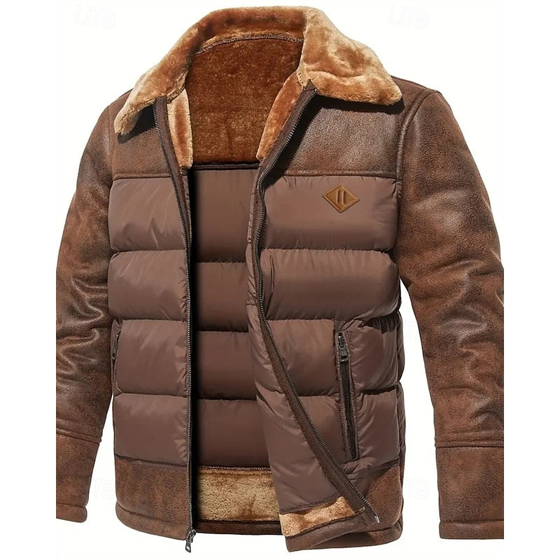 Insulated Winter Puffer Jacket for Men