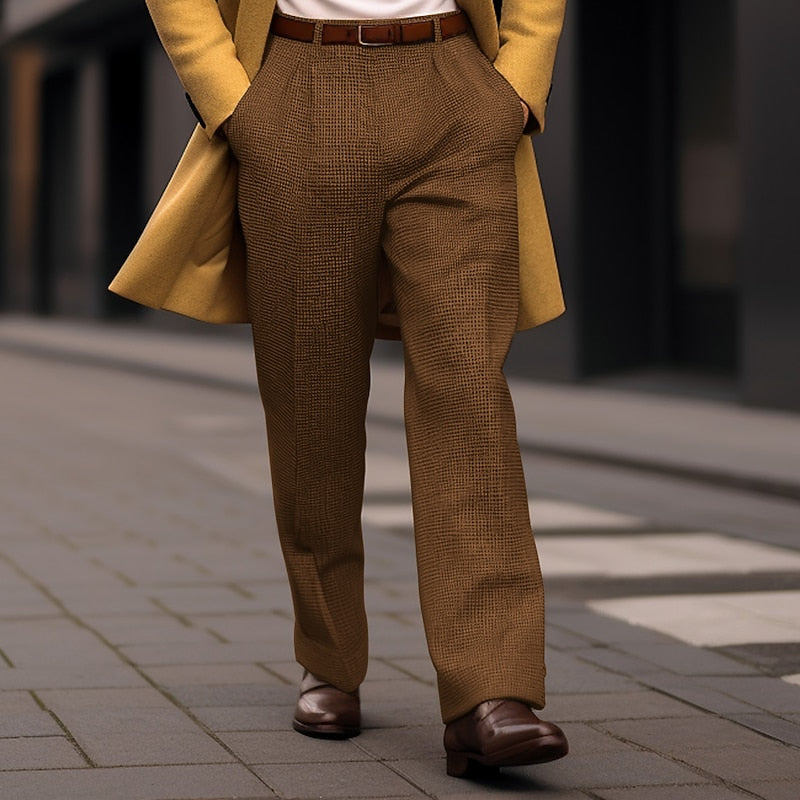 Tailored Straight-Leg Trousers for Men